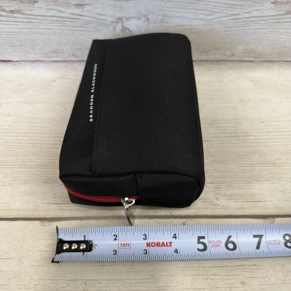 Brandon Blackwood Flagship American Airlines 7.5x5 Canvas Bag Zipper Pouch EXC